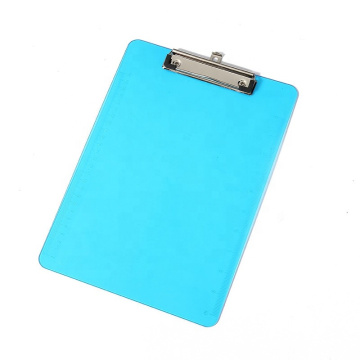 Plastic board clip writing pad color translucent folder office supplies A4 copy board ordering board wholesale